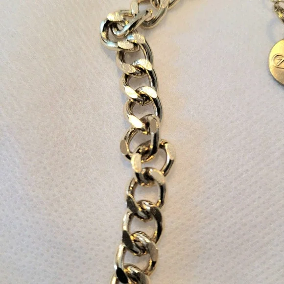 7 Charming Sisters Statement Necklace Gold-Tone Crystal - Picture 8 of 11